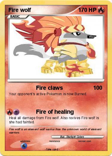 Pokemon Fire wolf