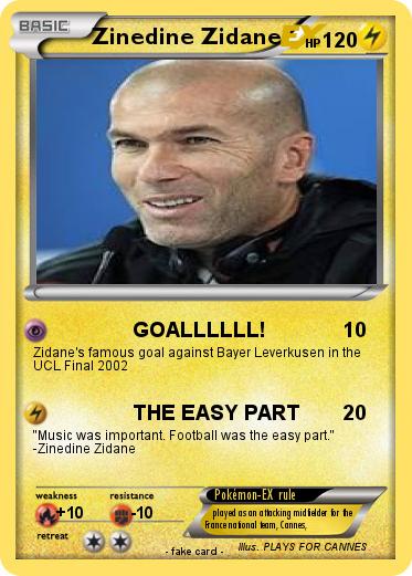 Pokemon Zinedine Zidane