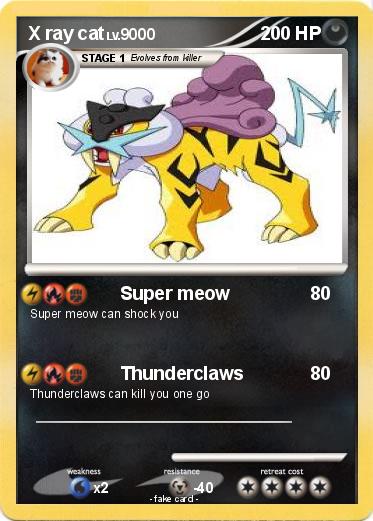 Pokemon X ray cat