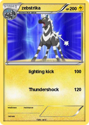 Pokemon zebstrika