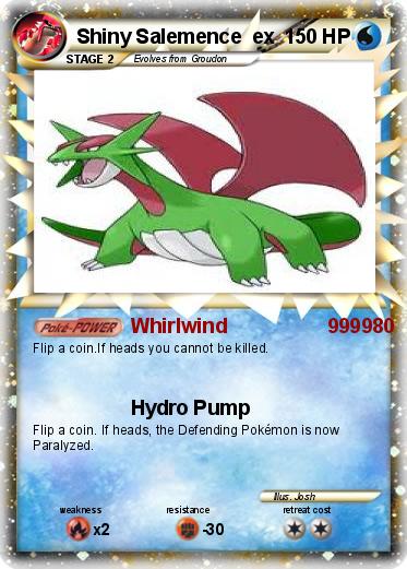 Pokemon Shiny Salemence  ex