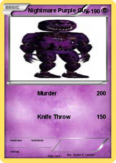 Pokemon Nightmare Purple Guy