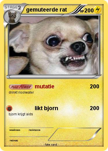Pokemon gemuteerde rat