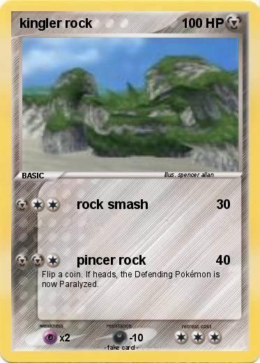 Pokemon kingler rock