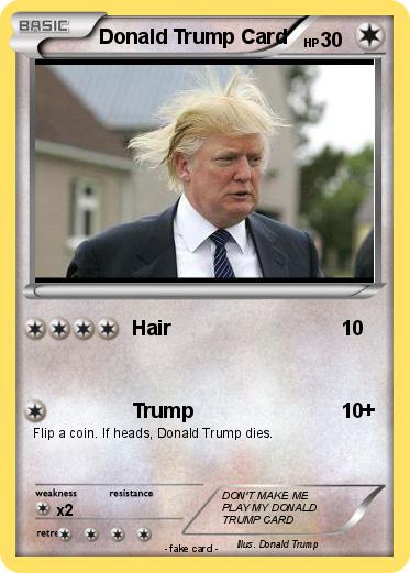 Pokemon Donald Trump Card