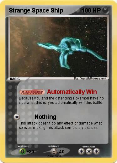 Pokemon Strange Space Ship