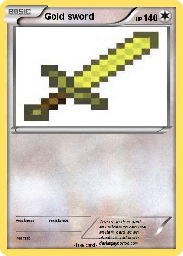 Pokemon Gold sword