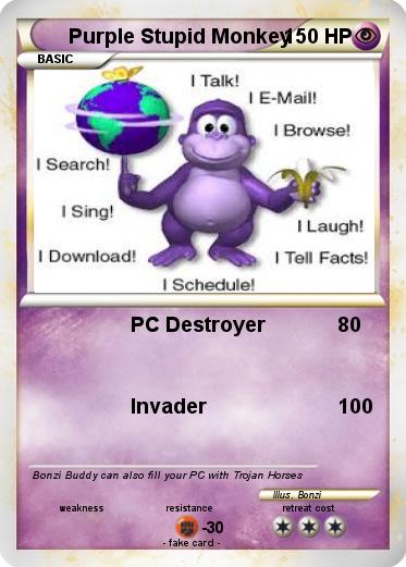 Pokemon Purple Stupid Monkey