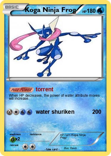 Pokemon Koga Ninja Frog