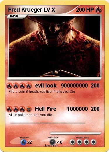 Pokemon Fred Krueger LV X