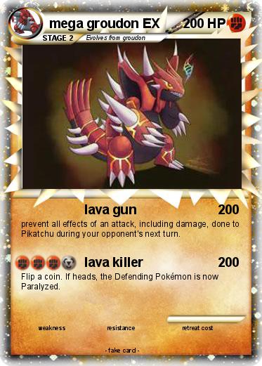 Pokemon mega groudon EX