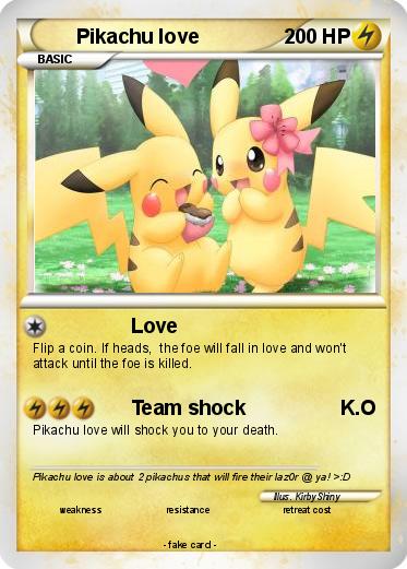 Pokemon Pikachu love
