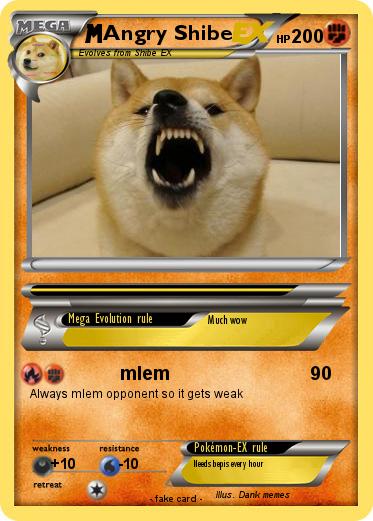 Pokemon Angry Shibe