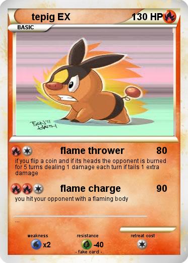Pokemon tepig EX