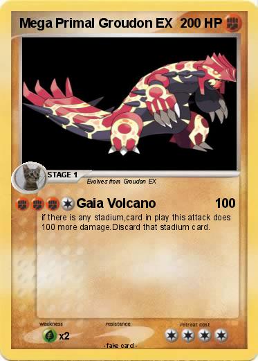 Pokemon Mega Primal Groudon EX