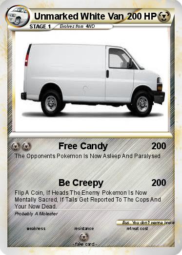 Pokemon Unmarked White Van