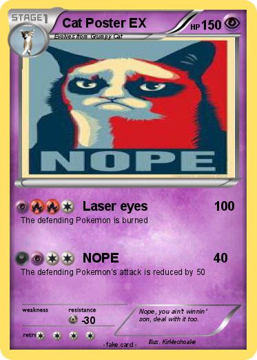 Pokemon Cat Poster EX