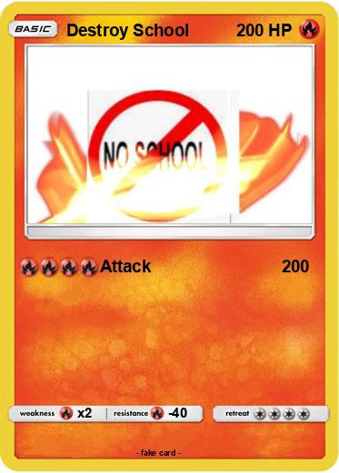 Pokemon Destroy School