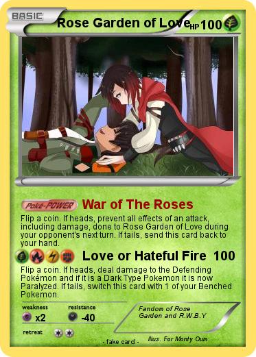 Pokemon Rose Garden of Love