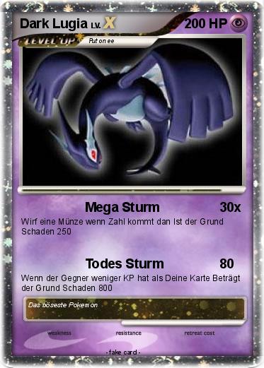 Pokemon Dark Lugia