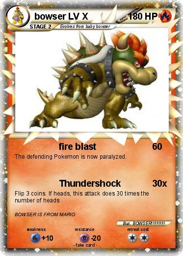 Pokemon bowser LV X