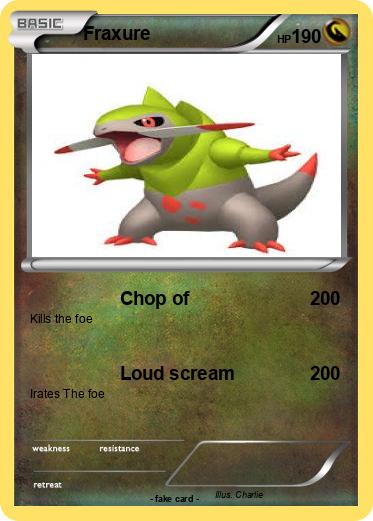 Pokemon Fraxure