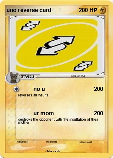 Pokemon uno reverse card