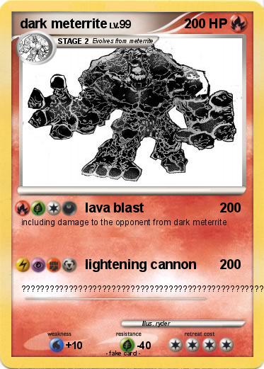 Pokemon dark meterrite