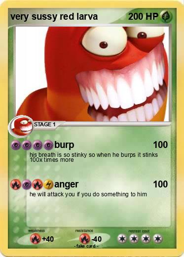 Pokemon very sussy red larva