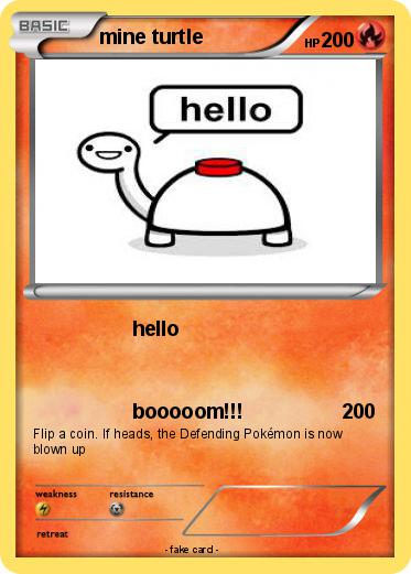 Pokemon mine turtle