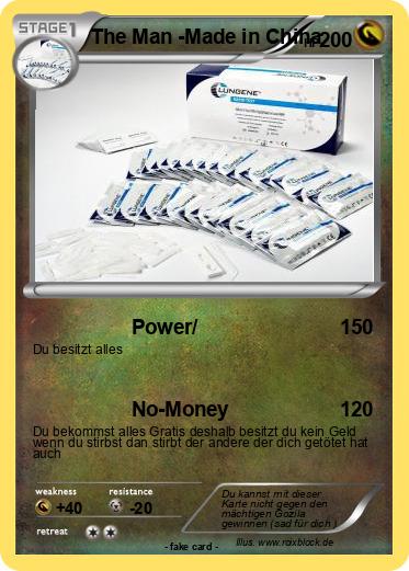 Pokemon The Man -Made in China