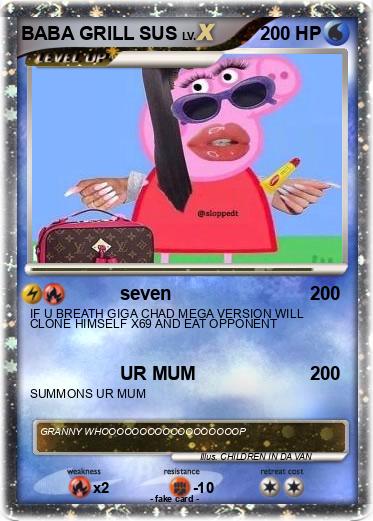 Pokemon BABA GRILL SUS Pokemon BABA GRILL SUS