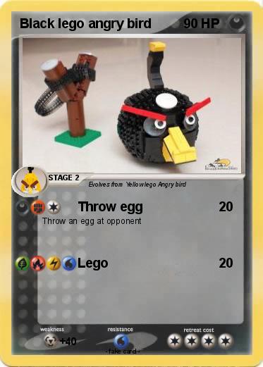 Pokemon Black lego angry bird