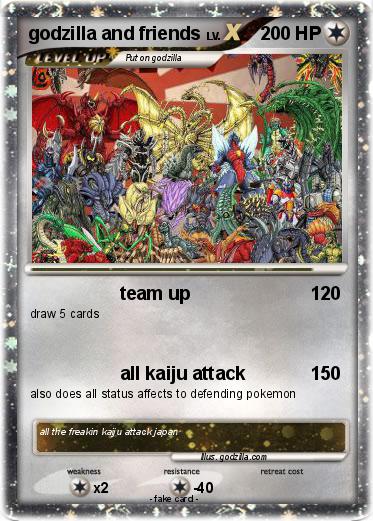 Pokemon godzilla and friends