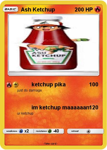 Pokemon Ash Ketchup