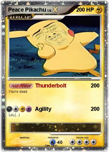 Pokemon Peace Pikachu