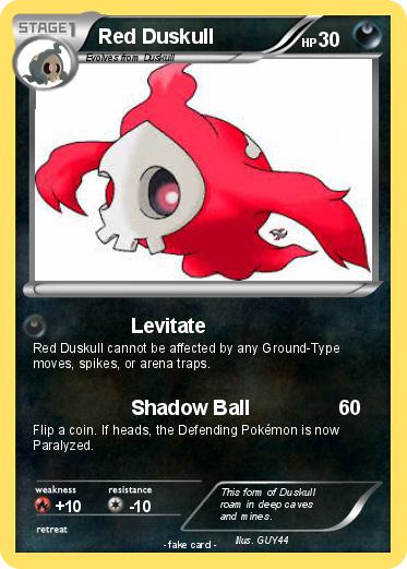Pokemon Red Duskull
