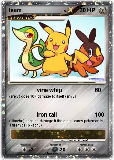 Pokemon team ____________