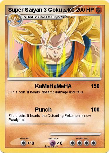 Pokemon Super Saiyan 3 Goku