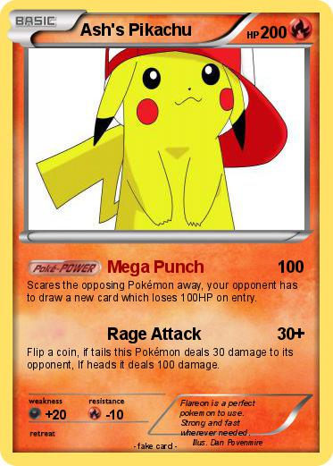 Pokemon Ash's Pikachu