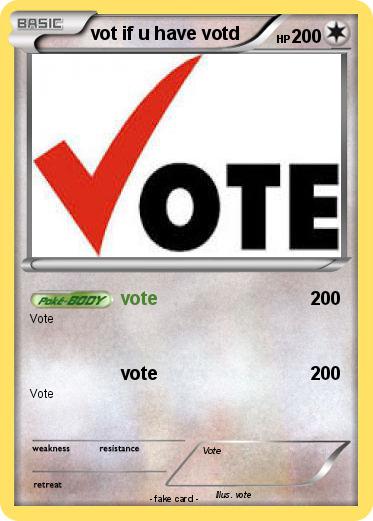 Pokemon vot if u have votd