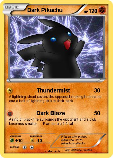 Pokemon Dark Pikachu