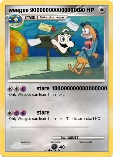 Pokemon weegee 9000000000000000