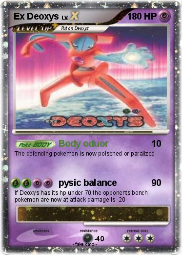 Pokemon Ex Deoxys