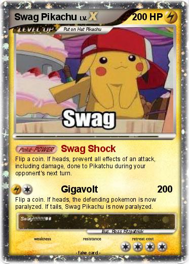 Pokemon Swag Pikachu