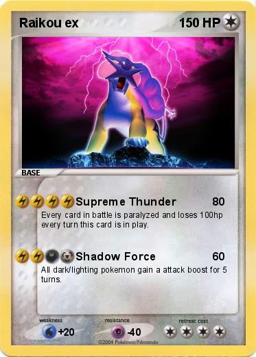 Pokemon Raikou ex