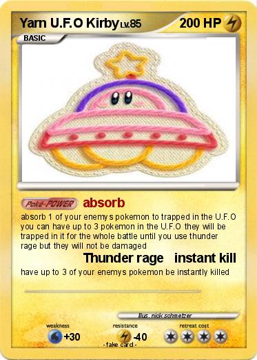 Pokemon Yarn U.F.O Kirby