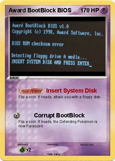 Pokemon Award BootBlock BIOS