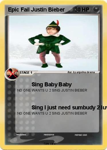 Pokemon Epic Fail Justin Bieber