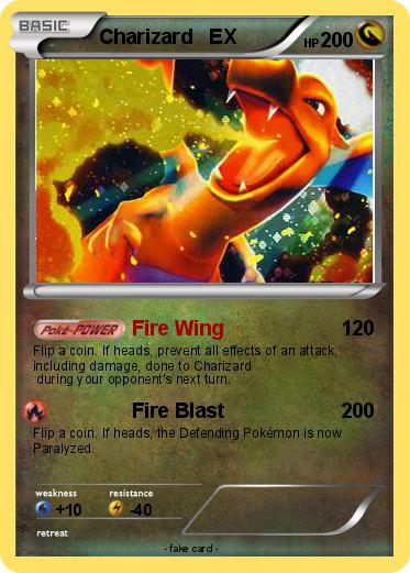 Pokemon Charizard   EX
